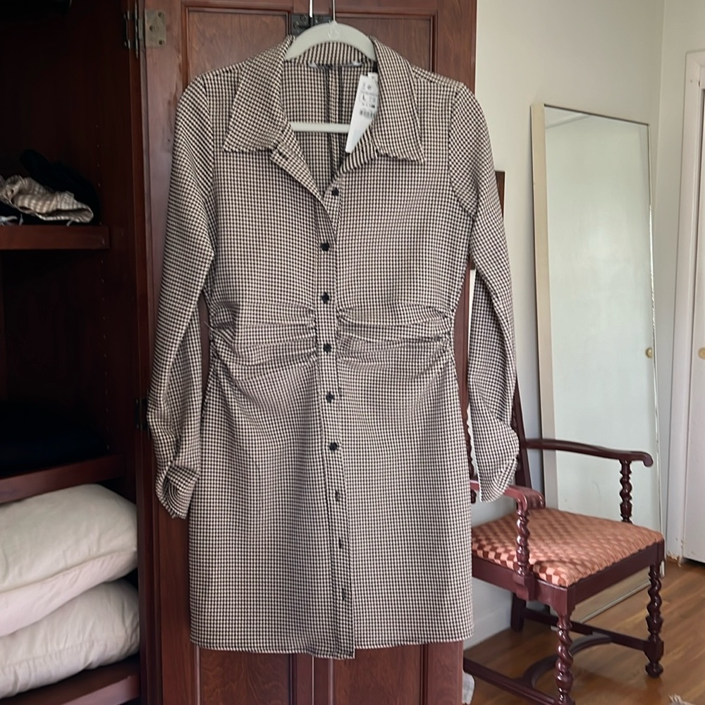 Patterned mini dress